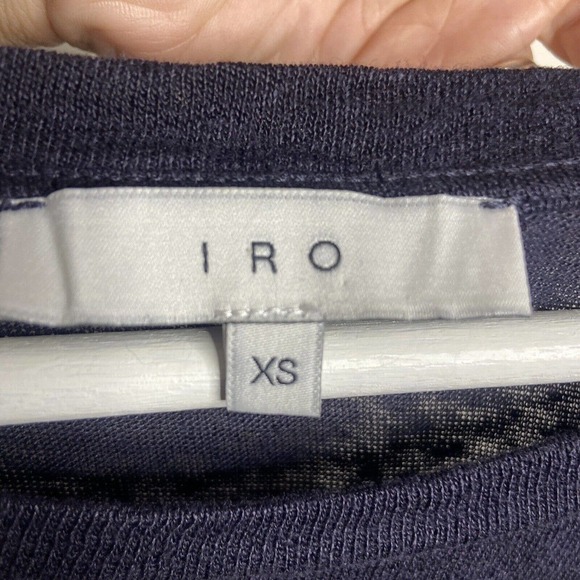 IRO Liza Distressed Long Sleeved Linen Top - Picture 7 of 7